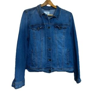 Universal Thread Goods Co. Women's XL Blue Denim Jean Jacket Cotton Blend